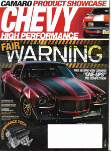 CHEVY HIGH PERFORMANCE 2016 NOV - LS7 490,'16 EXHAUST UPG, 427 LT1,CAMARO STUFF